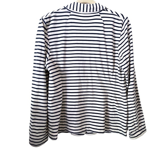 J. Crew Factory Navy and White Striped Blazer - Picture 6 of 6